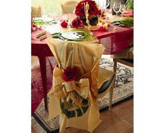Santex 2975 Housse de Chaise avec Noeud Satin Ivoire