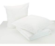 AmazonBasics Parure de lit légère en coton 200 x 200 cm / 80 x 80 cm, Blanc