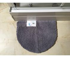 Cazsplash Tapis de Douche, Microfibre, Gris, 60 x 45cm