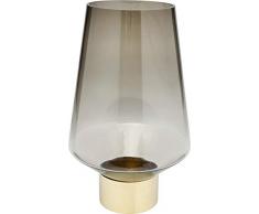 Kare 51137 Vase en verre teintÃ© avec revÃªtement en laiton