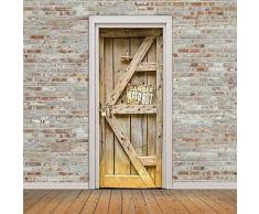 Wallflexi Graz Design Sticker Mural décoratif pour Porte de Salon ou Chambre denfant, Restaurant, hôtel, café, décoration de Bureau Amovible autocollante