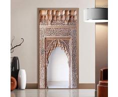 Walplus 200x86 cm Autocollant Mural MUR DE Ornements porte amovible Art Décalques Vinyle Décoration maison DIY vivant Chambre Bureau Papier peint denfants cadeau, Multicolore