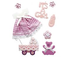 Rayher 58431000 dÃ©coration stickers pour fille avec point lot de 8