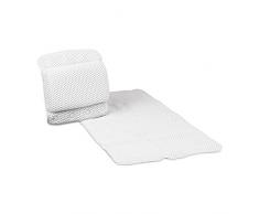 Relaxdays Coussin de bain oreiller de bain lot de 2 coussin pour la nuque baignoire avec ventouses pratiques, blanc