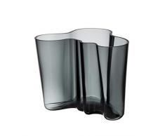 Iittala Alvar Aalto Vase Verre Gris 19 x 20 x 16 cm
