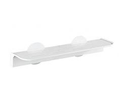 Wenko 22268100 Static-Loc étagère Maxi Osimo Blanc-Fixer sans percer, Polypropylène, 16 x 8 x 38,5 cm
