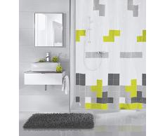 Meusch Rideau de Douche Pixie 180x200cm Vert, Plastique, 180 x 200 x 2 cm