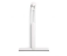 UMBRA Flex Squeegee. Raclette à douche et vitre extensible, Coloris blanc. Dimension de 26x3.2x29cm à 26x3.2x40cm.
