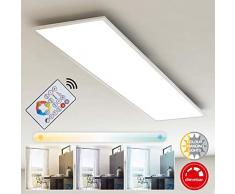 Briloner Leuchten 7196-016 Plafonnier LED en métal Blanc 36 W