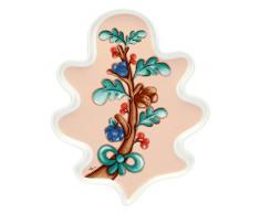 THUN Grande Assiette en Forme de Feuille pour lhiver Multicolore