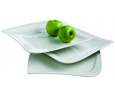 Verso 922229 Assiette de PrÃ©sentation 30 cm 3 PiÃ¨ces La Musica