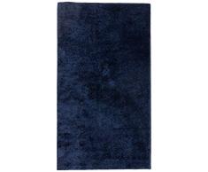 Dandy - 150 cm x 100 cm Polypropylène Notos Tapis à Poils Longs Lavable en Machine Bleu foncé