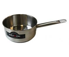 Artame ART82418 Casserole INOX 18cm 2L, Acier Inoxydable, Argent, 18 cm