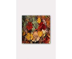 Bonamaison Horloge Murale en MDF, Multicolore, 30 x 30 cm