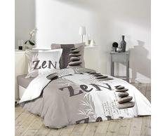douceur dintÃ©rieur parure 3 piÃ¨ces 240x220 cm galets zen