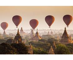 Scenolia Tableau Verre Acrylique déco & Design Les Temples DE Bagan 70 x 50 cm | Déco Murale Qualité HD