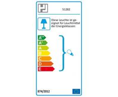 Honsel 51282 Lampe de table, Chrom/WeiÃ/Grau