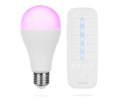 Smartwares Smart Home Pro | Ampoule LED E27 colorÃ©e, rÃ©glable et dimmable + tÃ©lÃ©commande | Compatible avec Alexa & contrÃ´lable avec lApp via station de base en option [Classe Ã©nergÃ©tique A+]