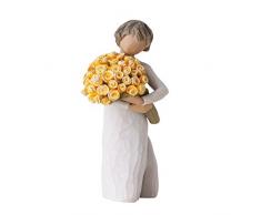 Willow Tree 27462 Figurine Bouquet Roses Jaune 14 cm