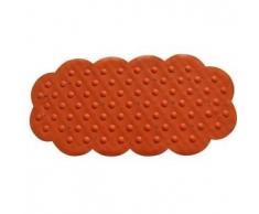 MSV Tapis Caoutchouc Fond de Bain Orange 44x92, Carbonate de Calcium
