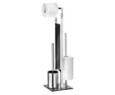 Wenko 22983100 CombinÃ© WC, Acier Inoxydable, Brillant, 20 x 18 x 70 cm