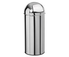 Poubelle à Trappe, 45 L, Inox