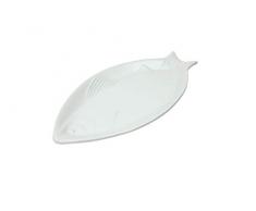 Dexam Assiette Ã poisson en porcelaine Blanc 29 cm