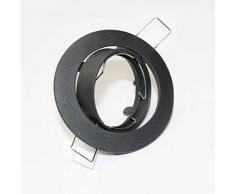 Wonderlamp W-E000023 Basic Basic - Spot encastrable rond basculant 30Âº, couleur noir [Classe defficacitÃ© Ã©nergÃ©tique A+]