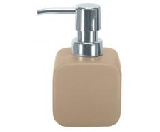 Kleine Wolke 5066271854 Distributeur de Savon Cubic en Taupe, CÃ©ramique, 20x20x5 cm