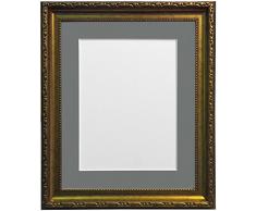 FRAMES BY POST Cadre Photo Style Shabby Chic, Plastique, dorÃ©, 10 x 10 Image Size 8 x 8 inches