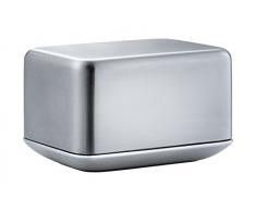 blomus 63637 Basic - Beurrier Petit Format, Acier Inoxydable, Gris, 10 x 7,2 x 6,8 cm