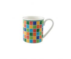 VilleroyÂ &Â Boch - 10-1360-9651 - Twist Alea Limone Mug Ã CafÃ©, Tasse Ã CafÃ© ColorÃ©e en Porcelaine Premium avec Des Ornements ColorÃ©s, Jaune/Blanc 300Â ml