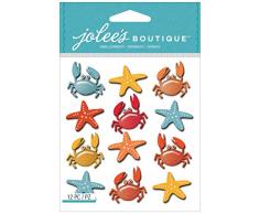 Jolees Boutique dimensionnelle Autocollants Motif Ã©toile de mer, Crabe et rÃ©pÃ©tition