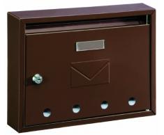 Rottner Imola Boîte aux lettres en acier Ouverture devant Brun