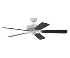Pepeo GmbH 13312010132_v3 Potkuri Ventilateur de plafond 132 cm Blanc/Noir