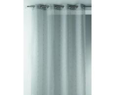 Home Maison HM6945300 Voilage Etamine Tissée Grande Largeur Polyester Gris 200 x 260 cm
