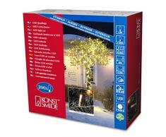 Konstsmide 3613-103 Guirlande 200 Micro LED Blanc Chaud + CÃ¢ble Transparent 24 V