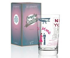 RITZENHOFF Everyday Darling Verre Ã boisson souple de Dominique Tag en cristal 300 ml avec dÃ©cors tendance