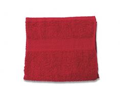 Soleil docre 431101 Douceur Serviette de Toilette Coton Rouge 50 x 90 cm