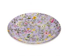 Maxwell & Williams Assiette wk11520Â Kilburn dhiver Bloom, 20Â cm, boÃ®te Cadeau, Porcelaine, Violet/Multicolore