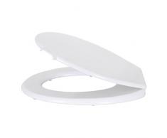 MSV 140716 Abattant WC polypro Blanc, RÃ©sine de PolypropylÃ¨ne, 37 x 46 x 2 cm