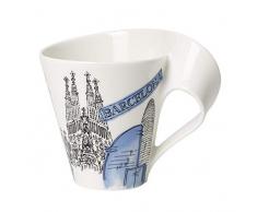 Villeroy & Boch Cities of the World Tasse à café Barcelone, 300 ml, Porcelaine Premium, Blanc/Multicolore