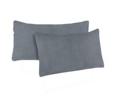 NatureMark Lot de 2 Taie doreiller en Jersey Taille 40 x 145 cm pour Coussin de positionnement latéral taies doreiller dans 14 Couleurs Assorties 100% Coton (Anthracite)