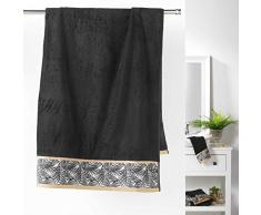 douceur dinterieur ORBELLA DRAP DE BAIN, Noir, 90 x 150 CM