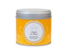 Shearer Candles Bougie Spring Couture dans Une boîte en INOX Senteur Ambre et Rose 7,5 x 7,2 cm