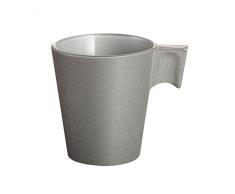 Luminarc 8012318.0 Tasse Verre Loft Stone Gris 8 ml 7.5 x 6.0 x 7.5 cm - Lot de 6