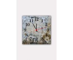 Bonamaison Horloge Murale en MDF, Multicolore, 30 x 30 cm