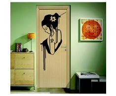 TATOUTEX 3613247482569 Sticker Mural, Bleu FoncÃ©, L 80cm x H 184cm