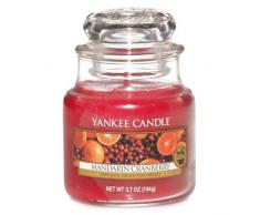 Yankee Candle 1053156E Bougie parfum Mandarine/Canneberge Petite jarre, Verre, Rouge