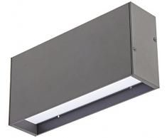 Oaks Lighting 167Â DG Burze Applique murale, plastique, gris